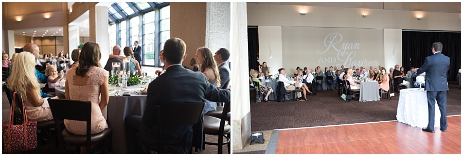wedding reception, Sahms Atrium 